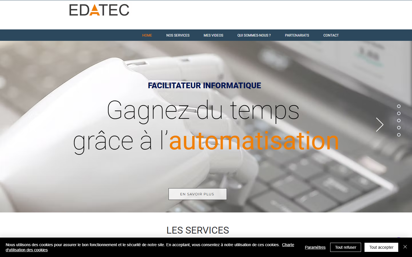 Aperçu du site de EDATEC