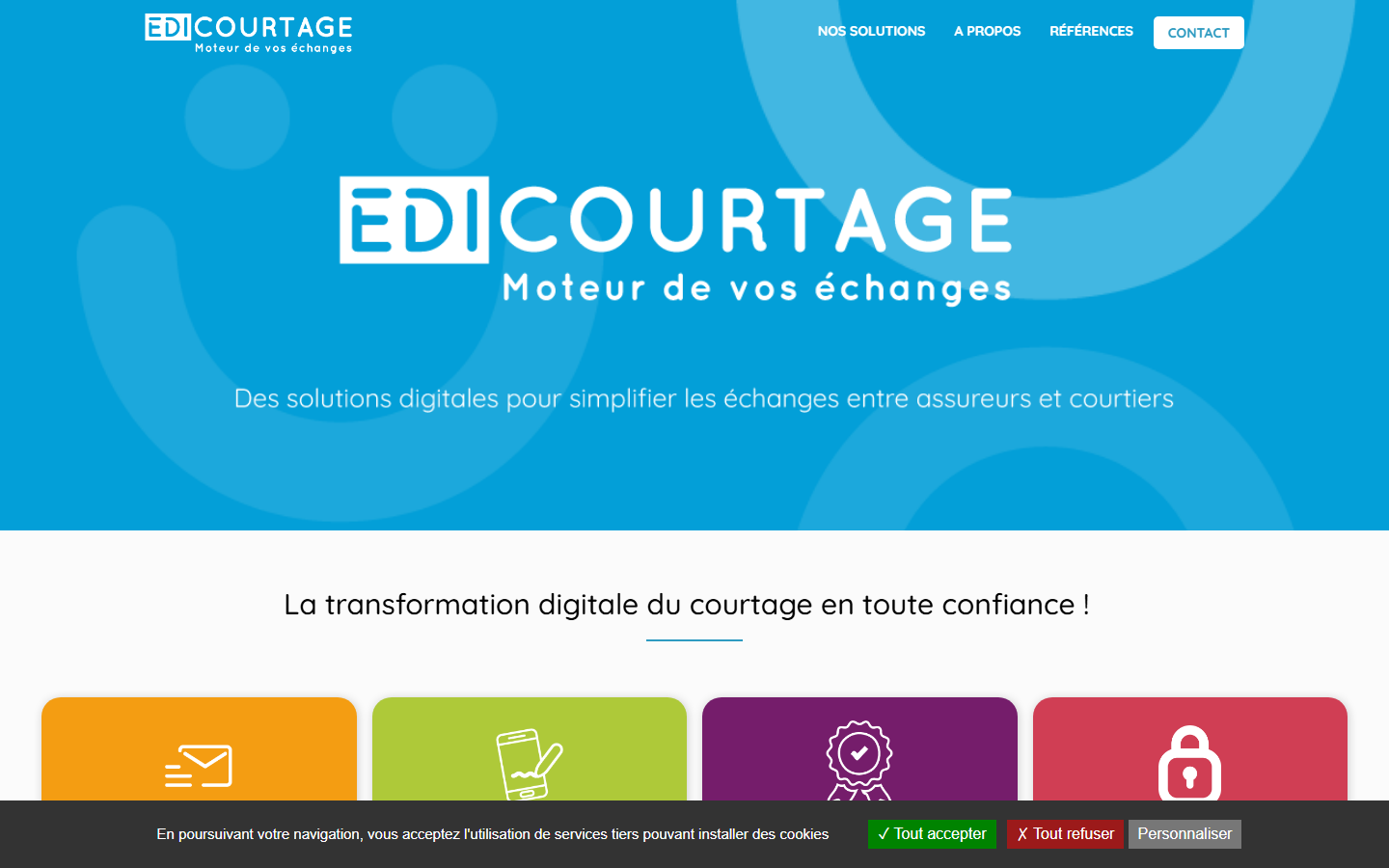 Aperçu du site de Edicourtage