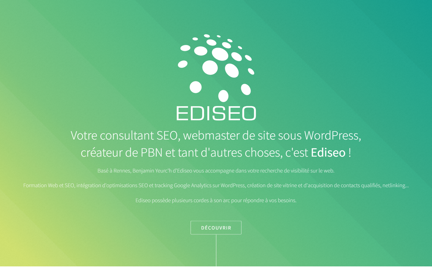 Aperçu du site de Ediseo