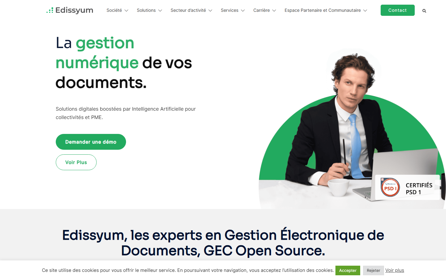 Aperçu du site de Edissyum Consulting
