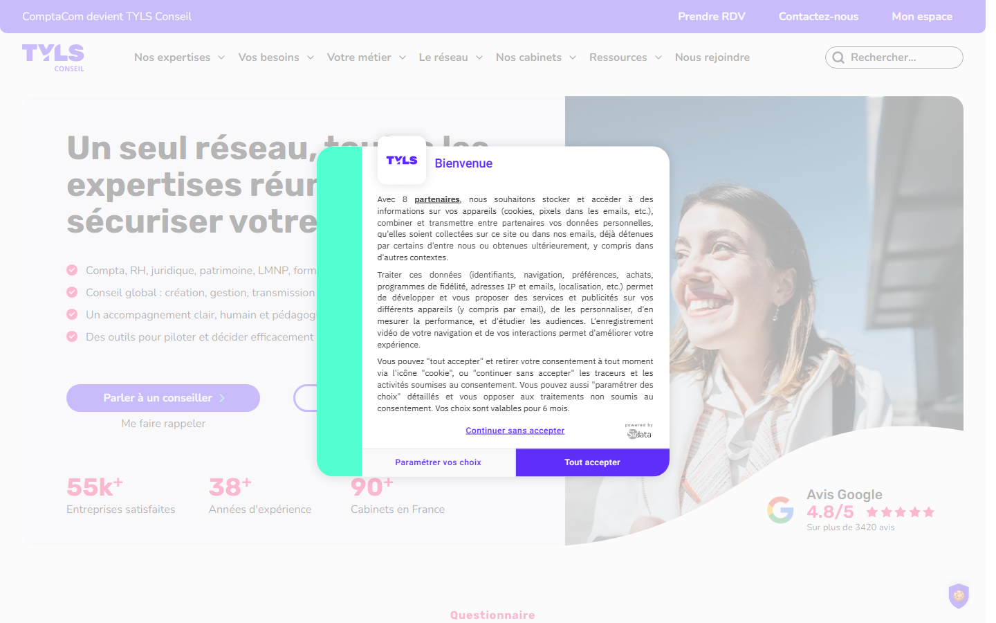 Aperçu du site de EFFISSANCE