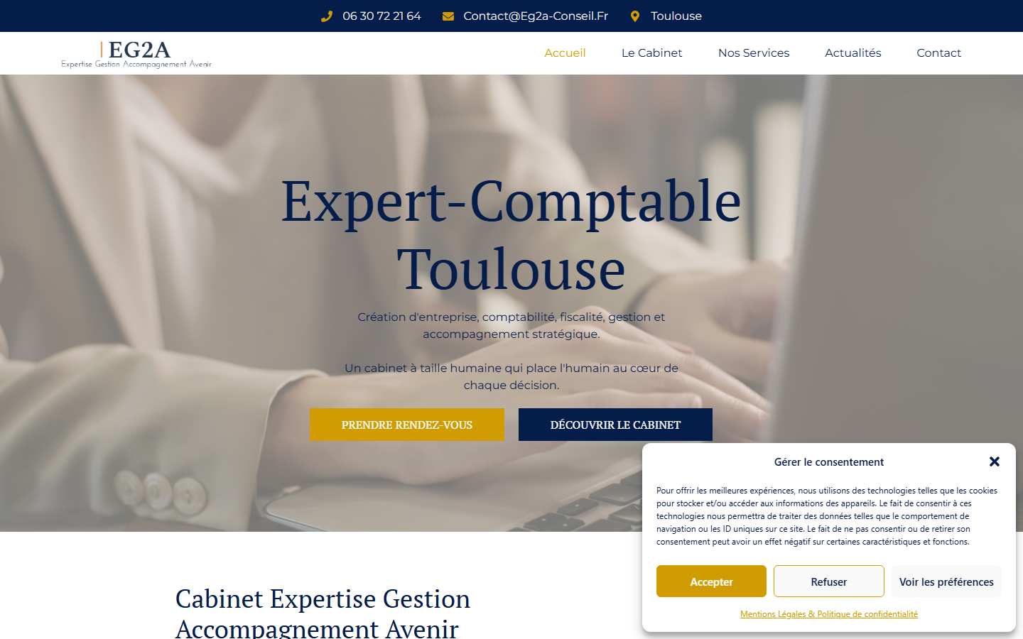 Aperçu du site de EXPERTISE GESTION ACCOMPAGNEMENT AVENIR