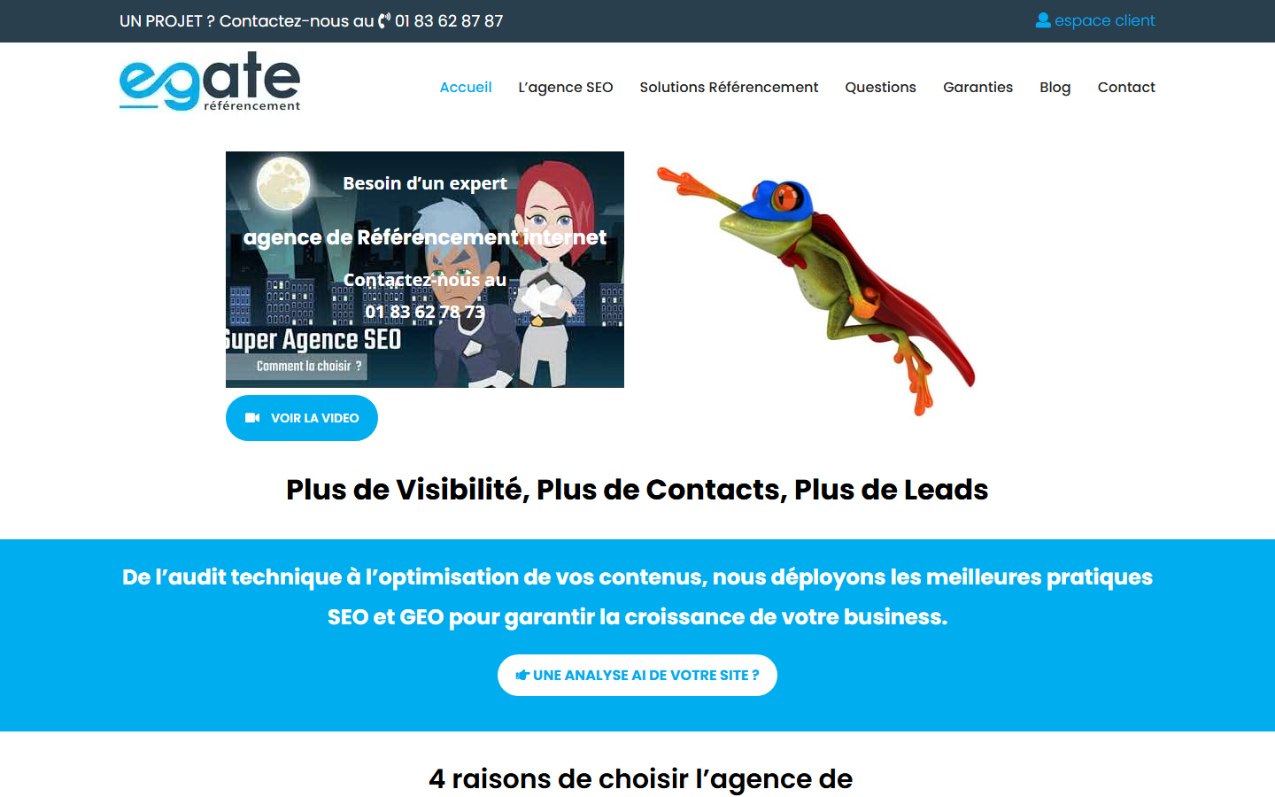Aperçu du site de E.GATE REFERENCEMENT