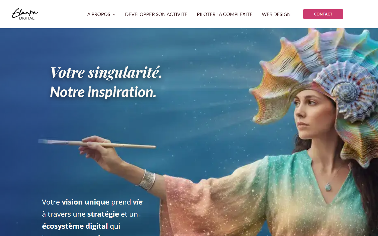 Aperçu du site de ELANKA