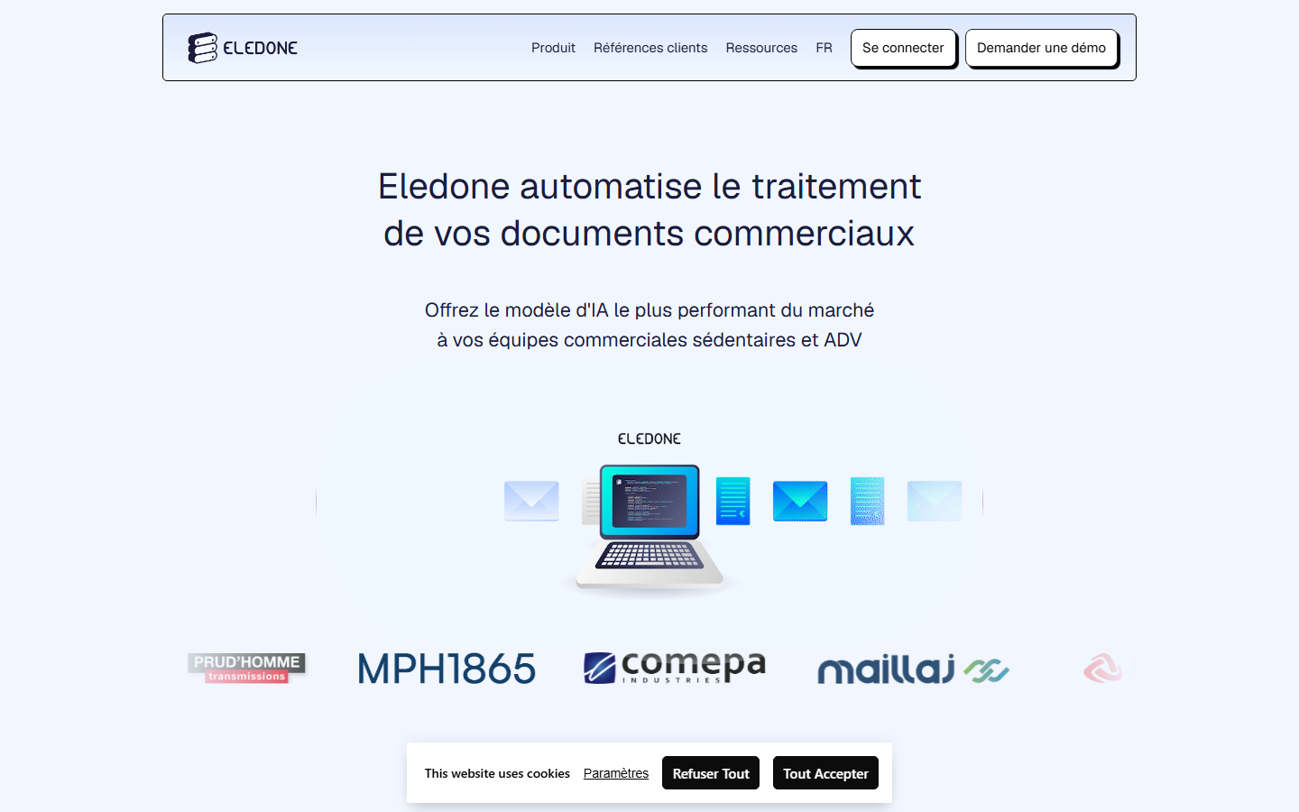 Aperçu du site de ELEDONE