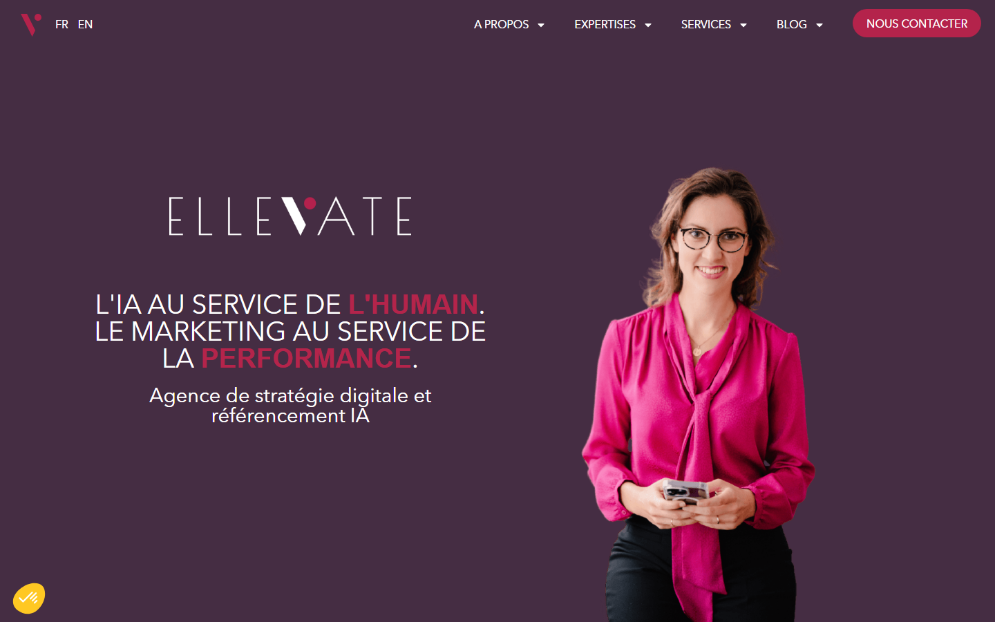 Aperçu du site de ELLEVATE