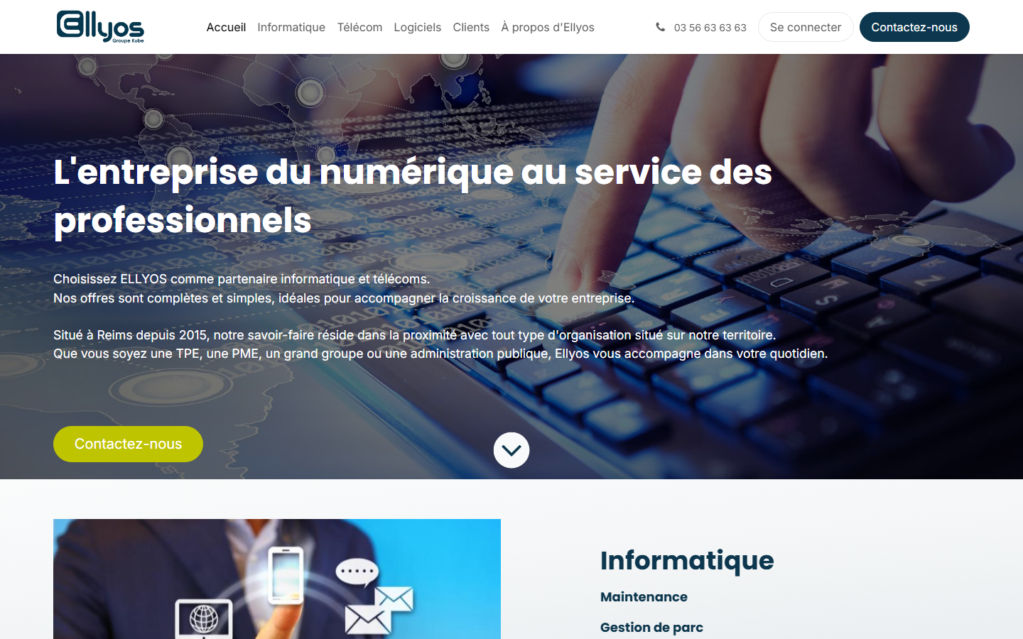 Aperçu du site de ELLYOS