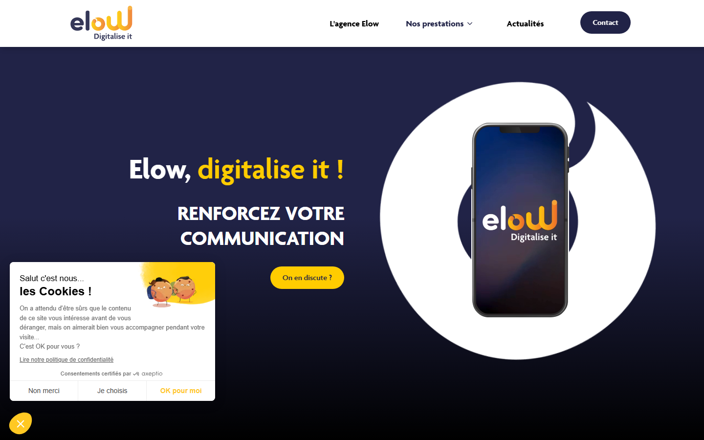 Aperçu du site de ELOW