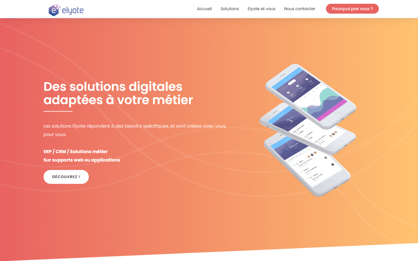 Aperçu du site de ELYOTE