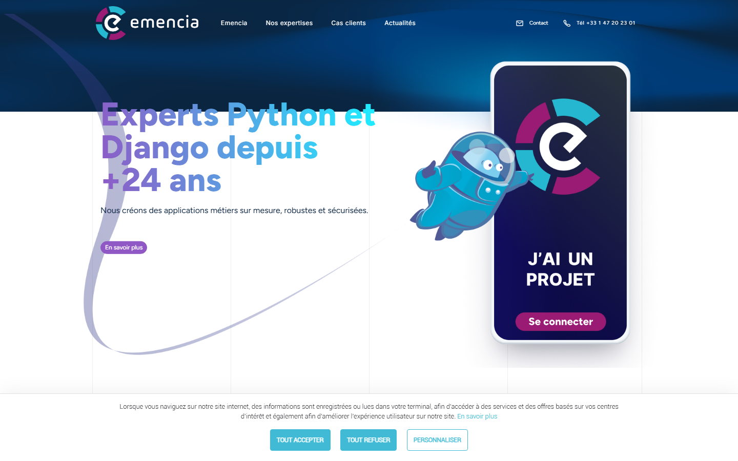 Aperçu du site de EMENCIA