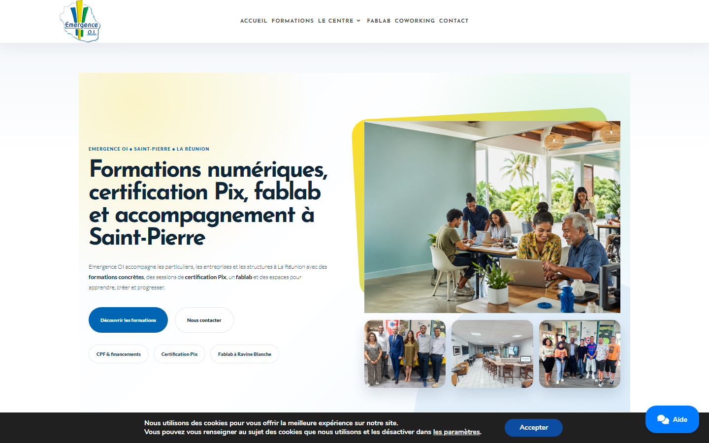 Aperçu du site de EMERGENCE O.I