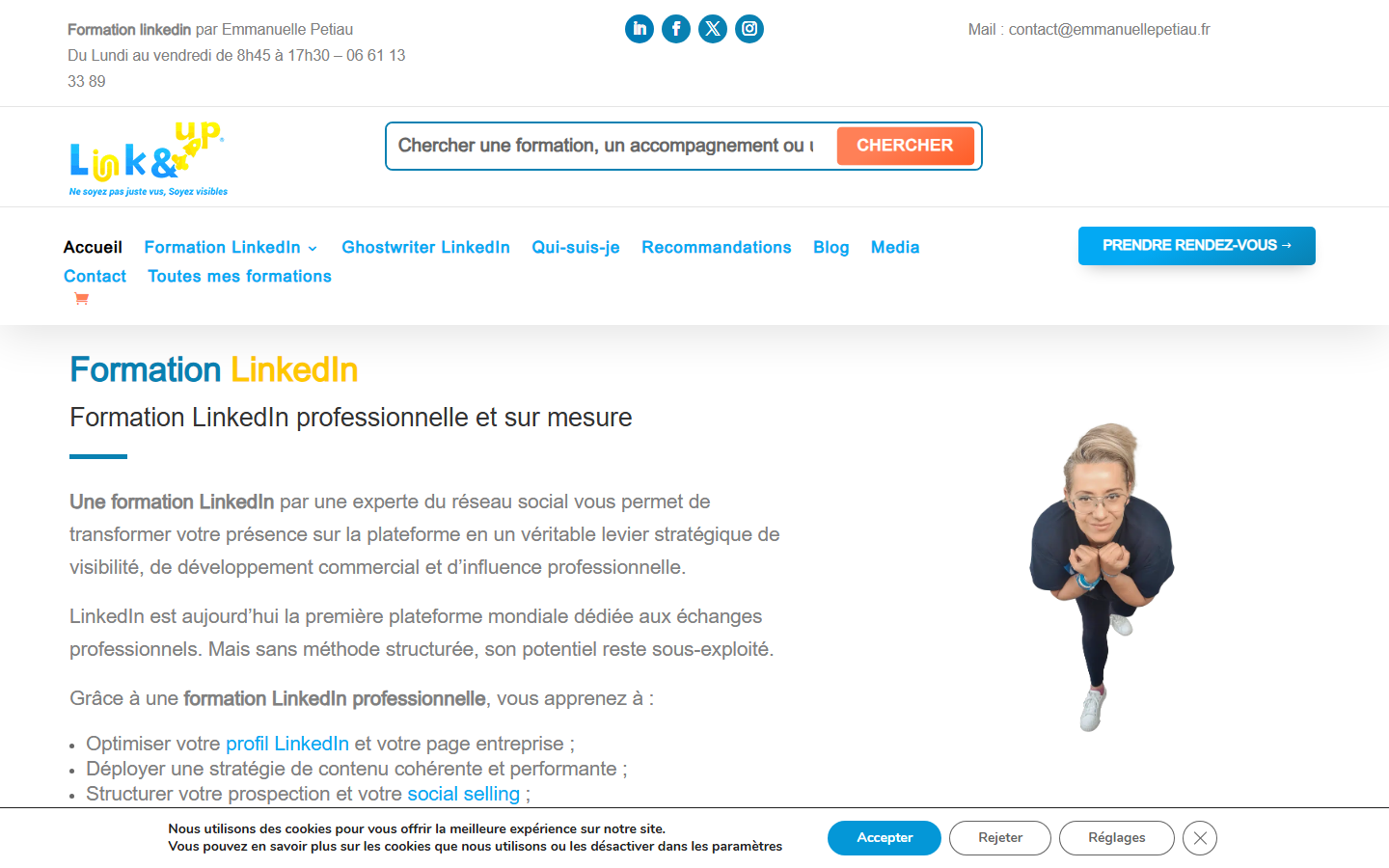 Aperçu du site de Emmanuelle Petiau