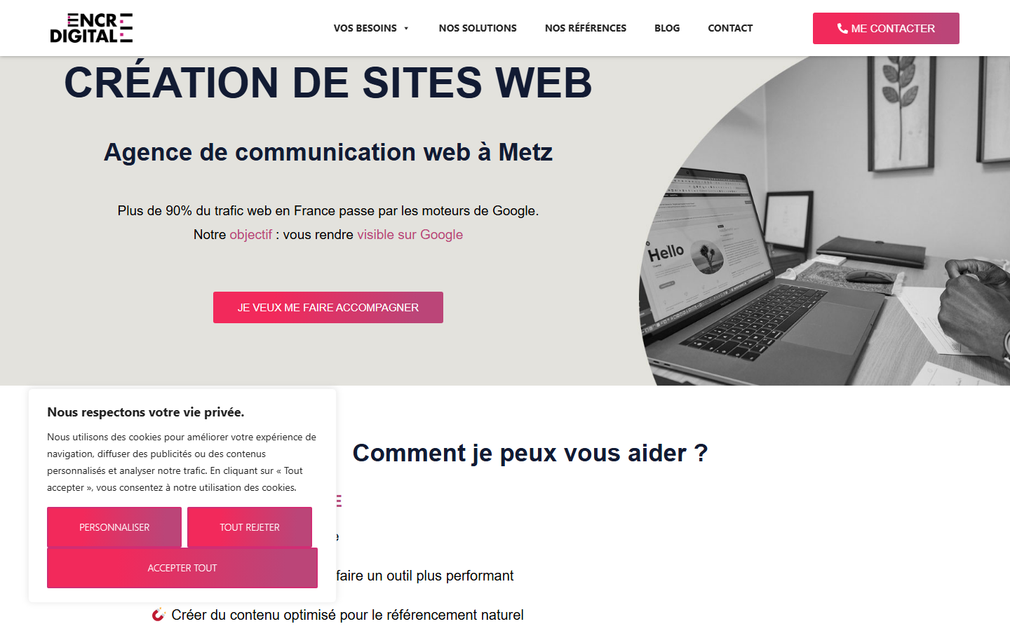 Aperçu du site de ENCRE DIGITALE