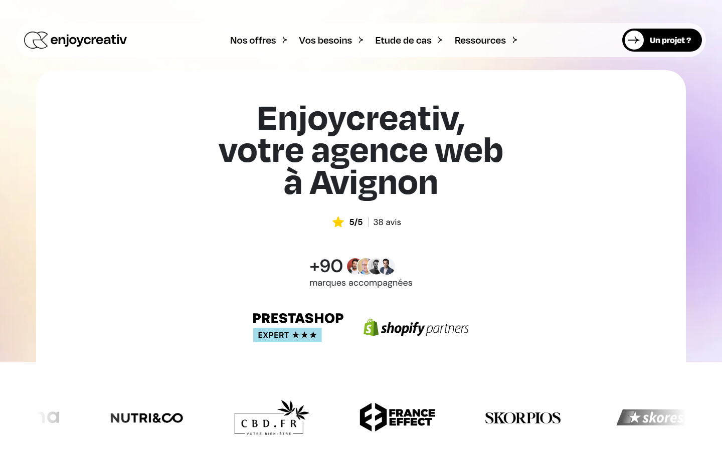 Aperçu du site de ENJOYCREATIV