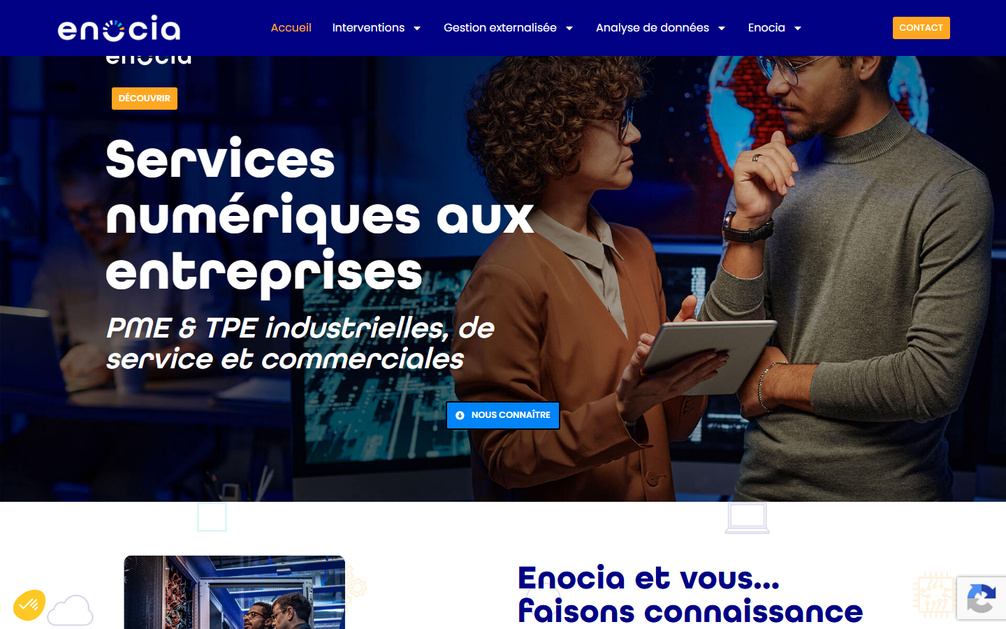 Aperçu du site de ENOCIA
