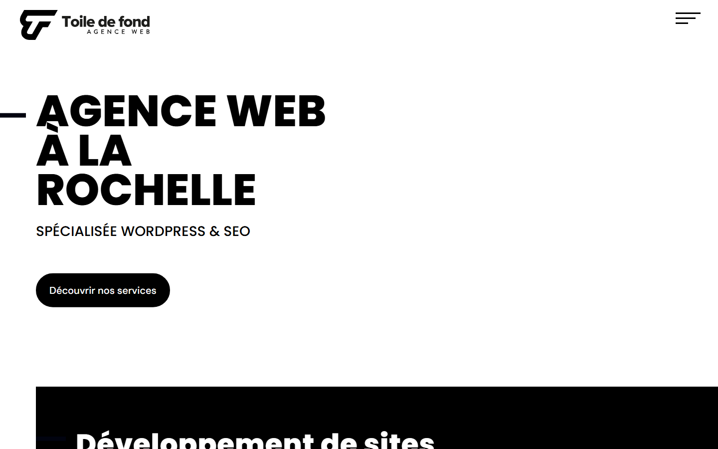 Aperçu du site de TOILE DE FOND