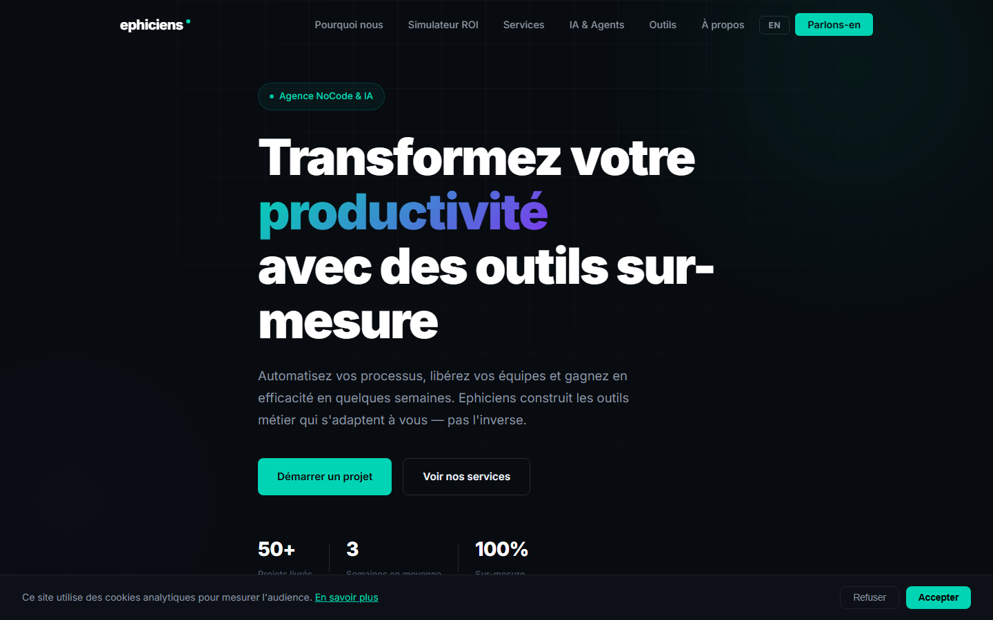 Aperçu du site de EPHICIENS