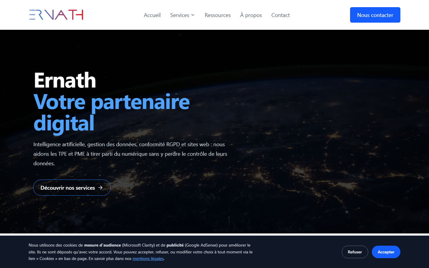 Aperçu du site de Ernath
