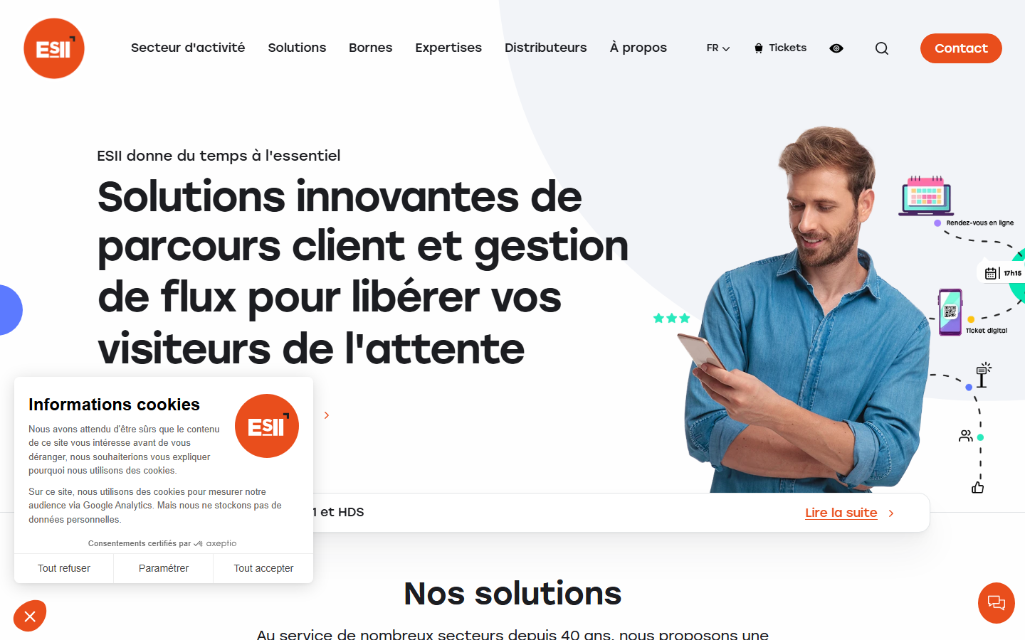 Aperçu du site de ESII