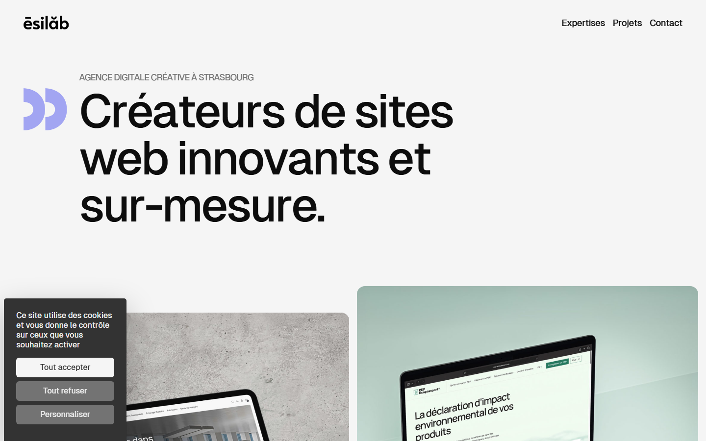 Aperçu du site de ESILAB