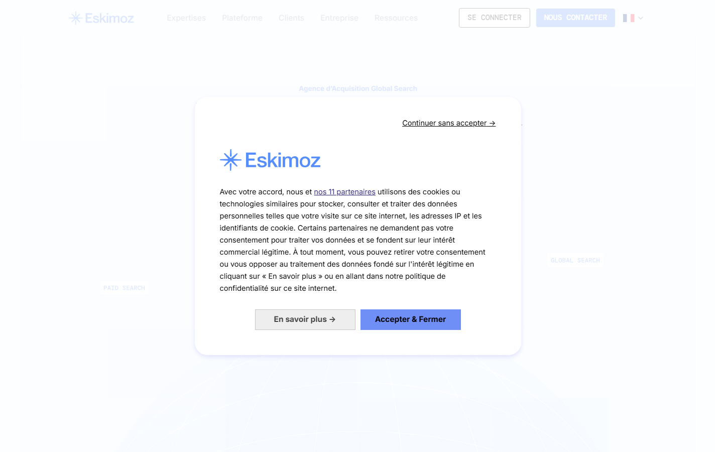 Aperçu du site de ESKIMOZ