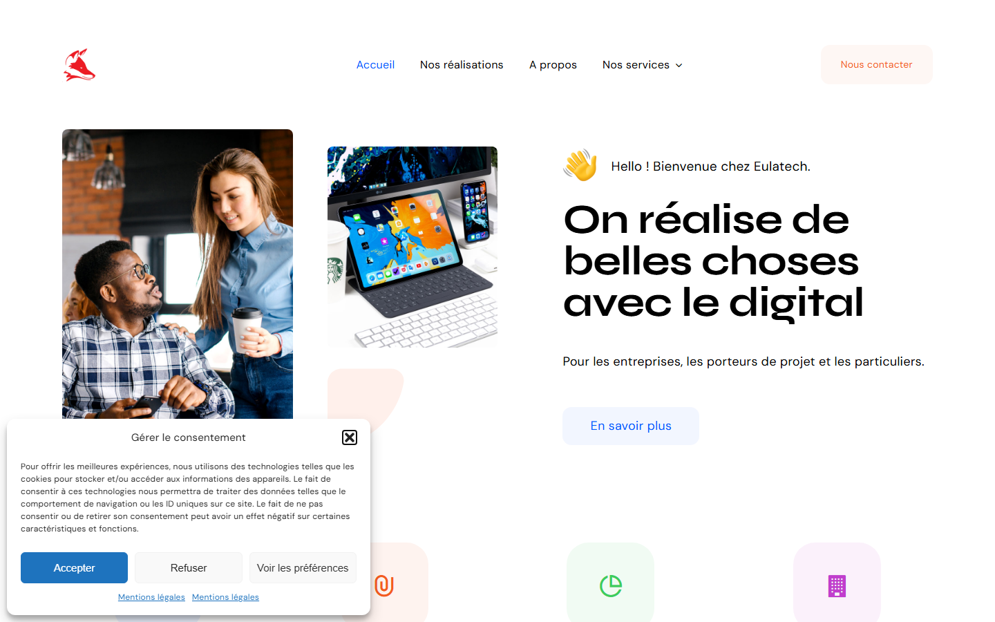Aperçu du site de EULATECH