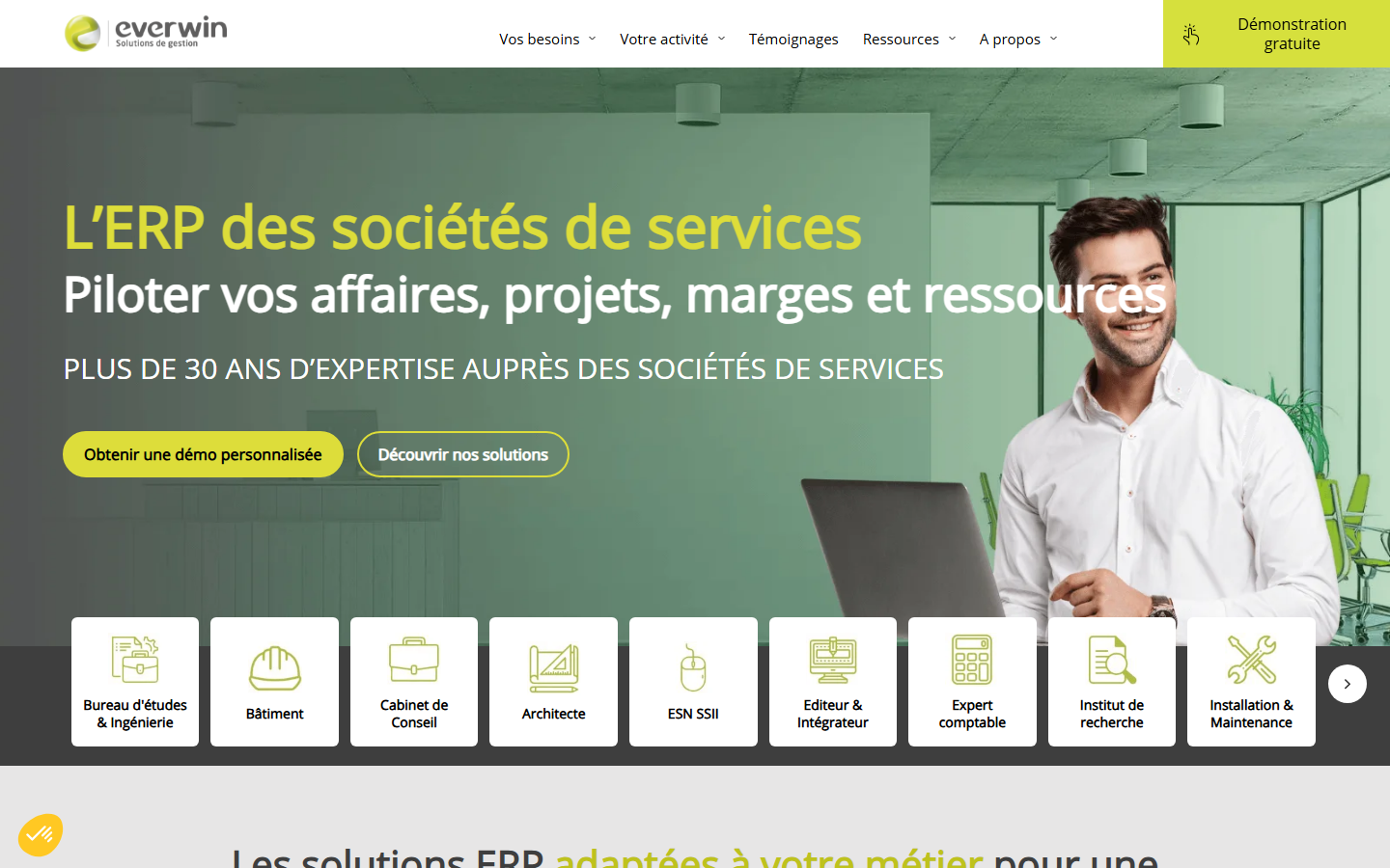 Aperçu du site de EVERWIN