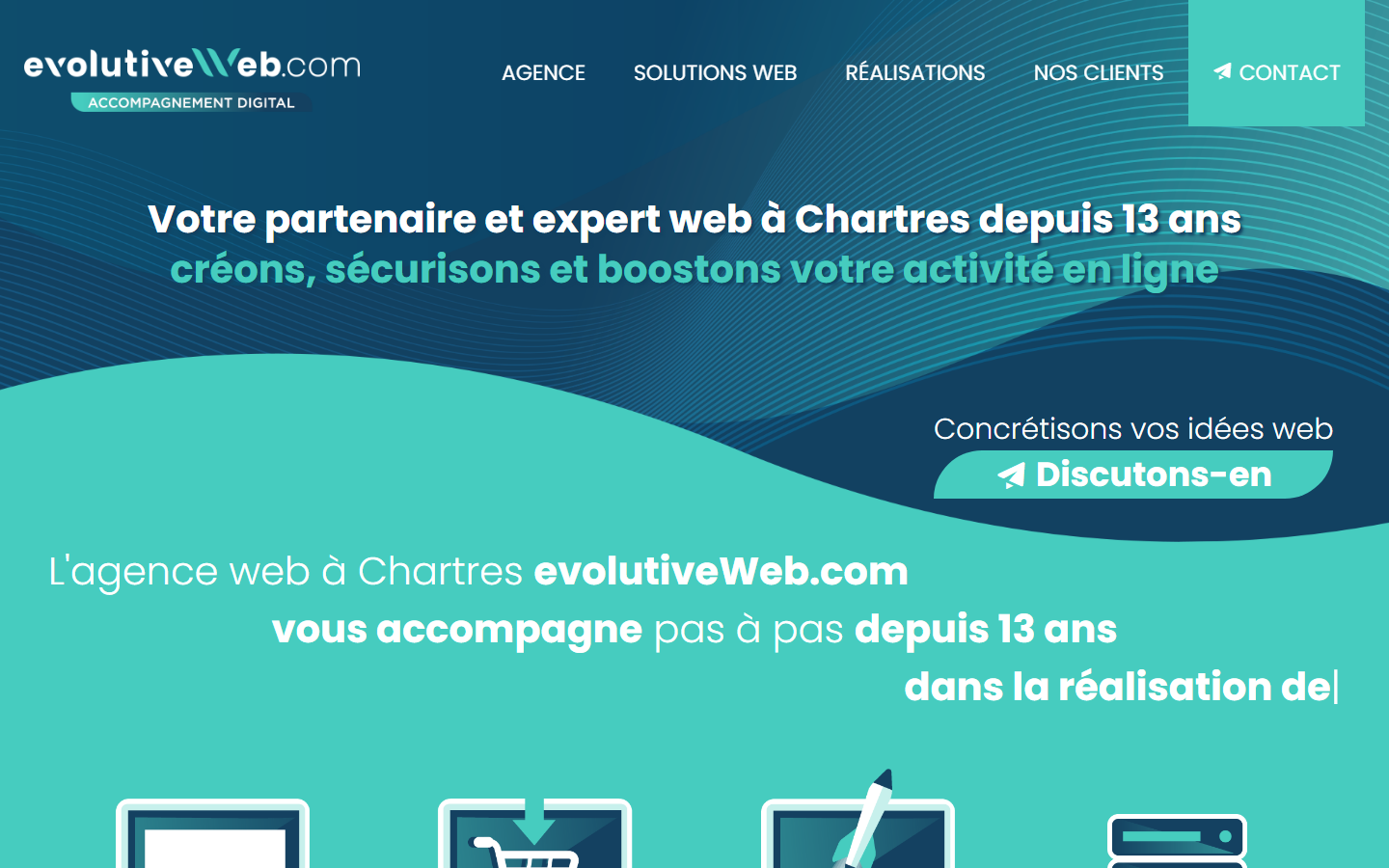 Aperçu du site de EVOLUTIVEWEB.COM