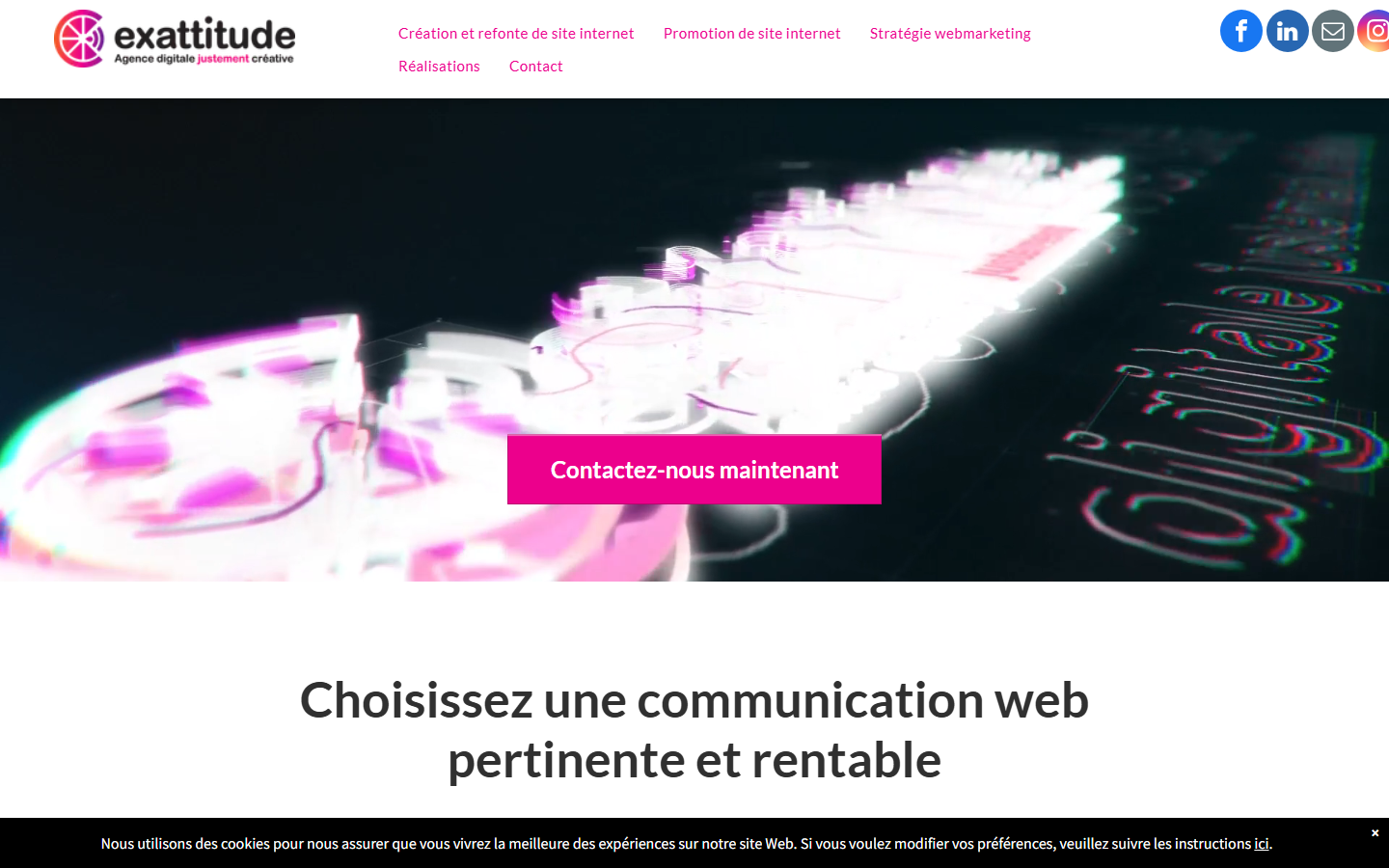 Aperçu du site de EXATTITUDE