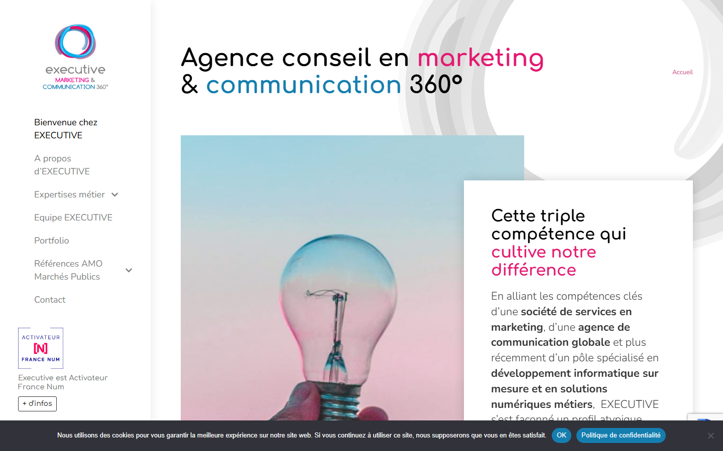 Aperçu du site de EXECUTIVE