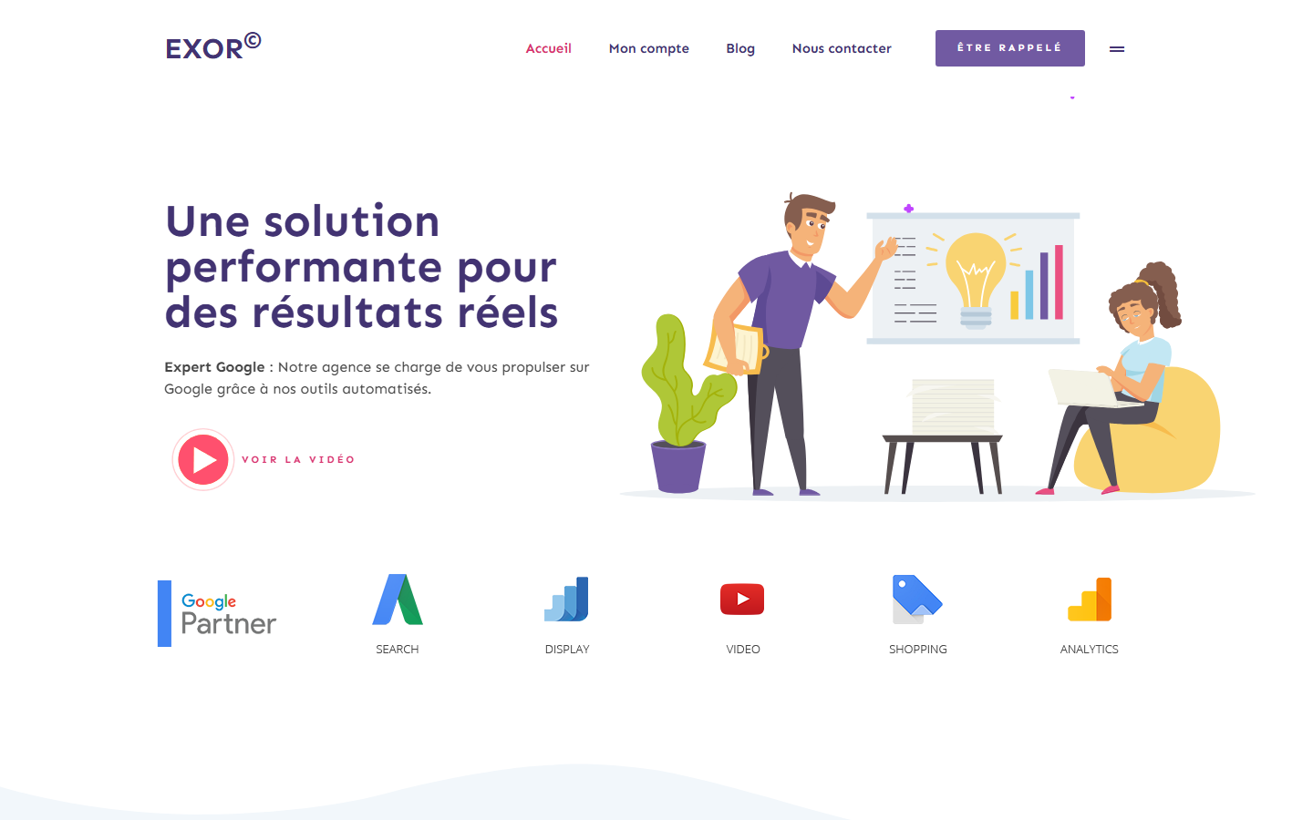 Aperçu du site de SAMSEO