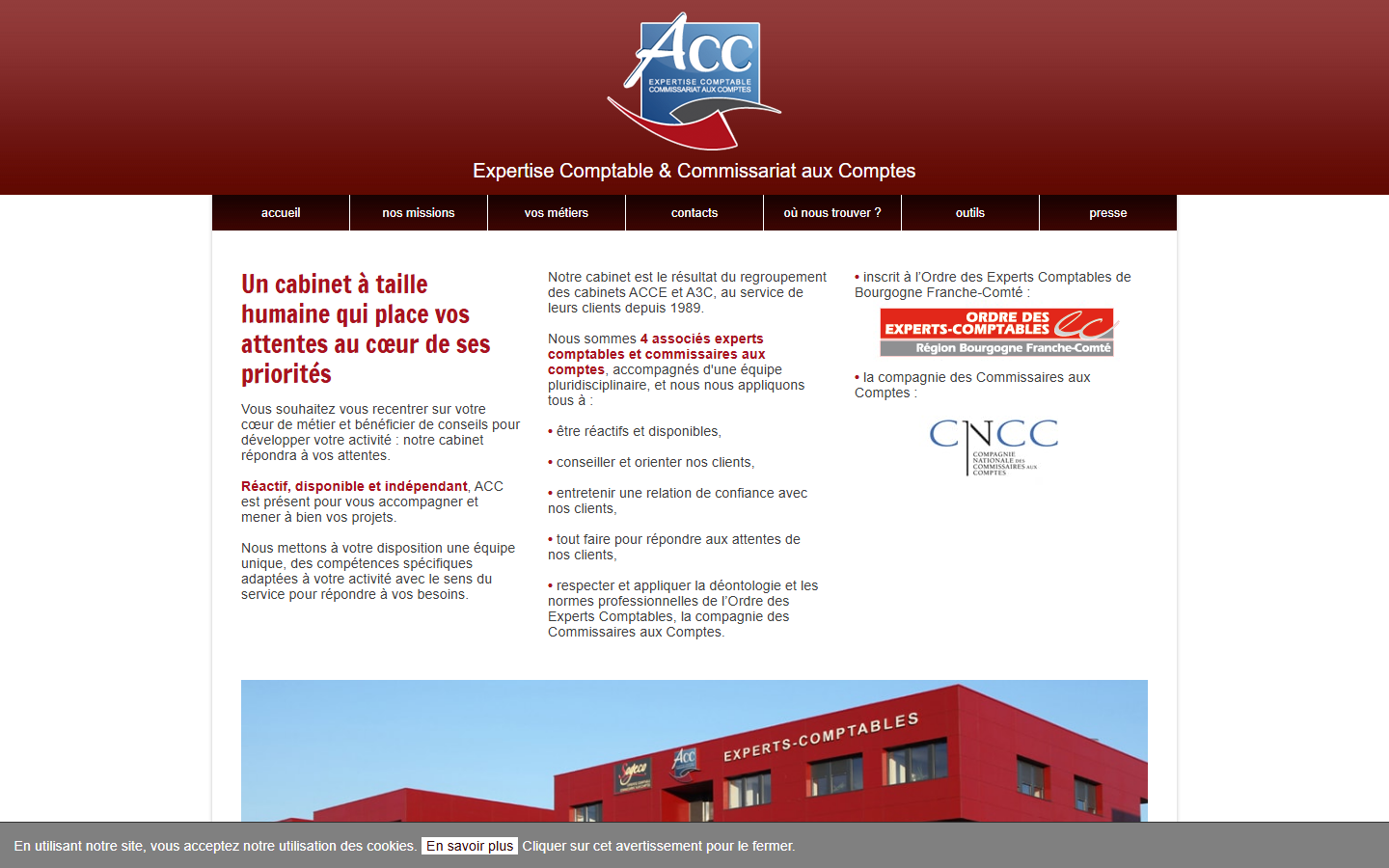 Aperçu du site de Acc