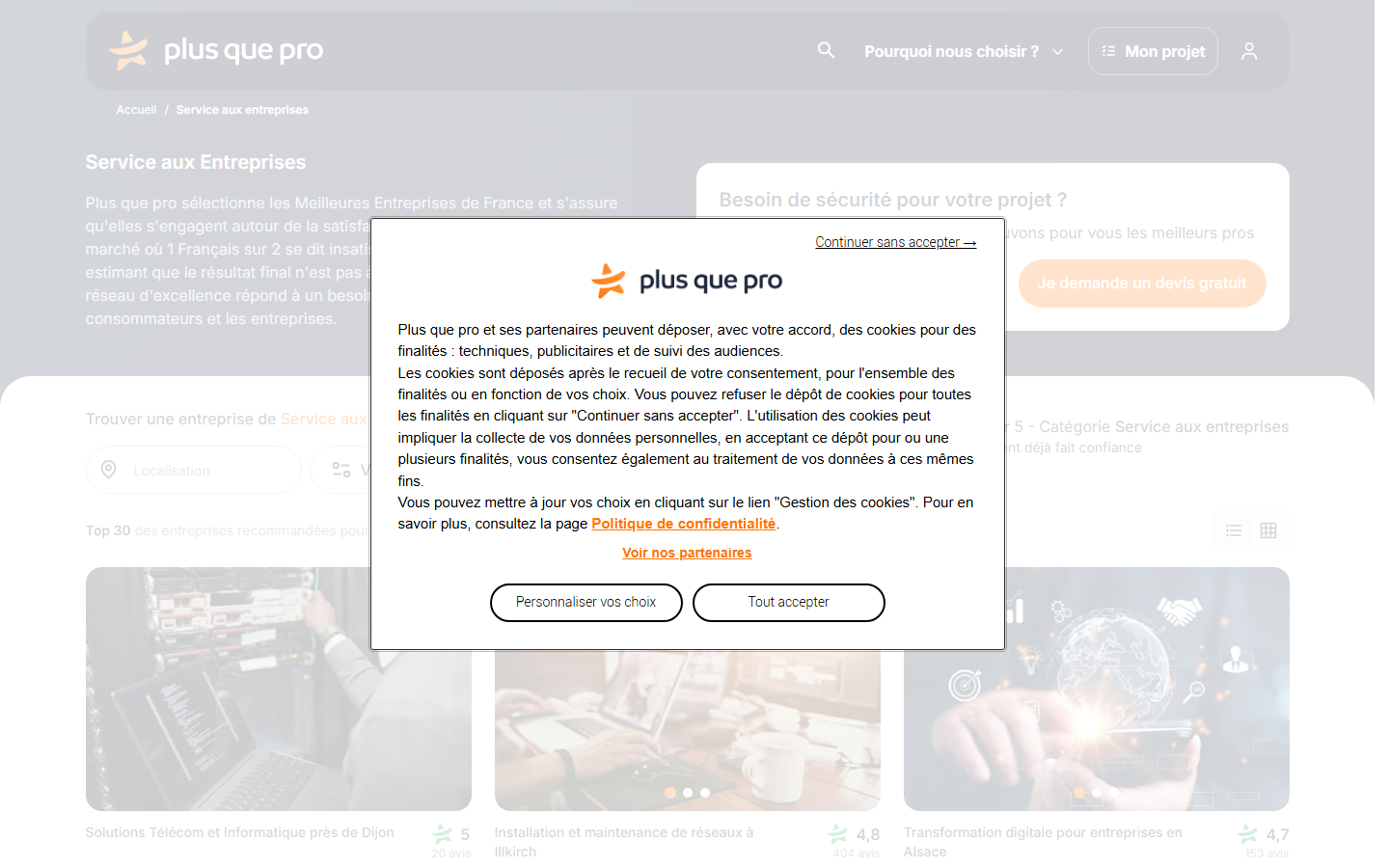 Aperçu du site de FCC INFORMATIQUE