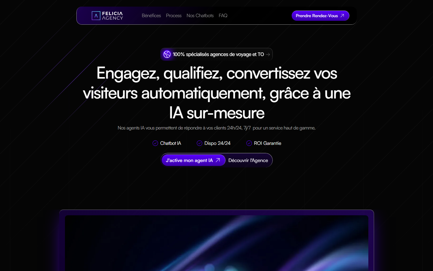 Aperçu du site de FELICIA AGENCY