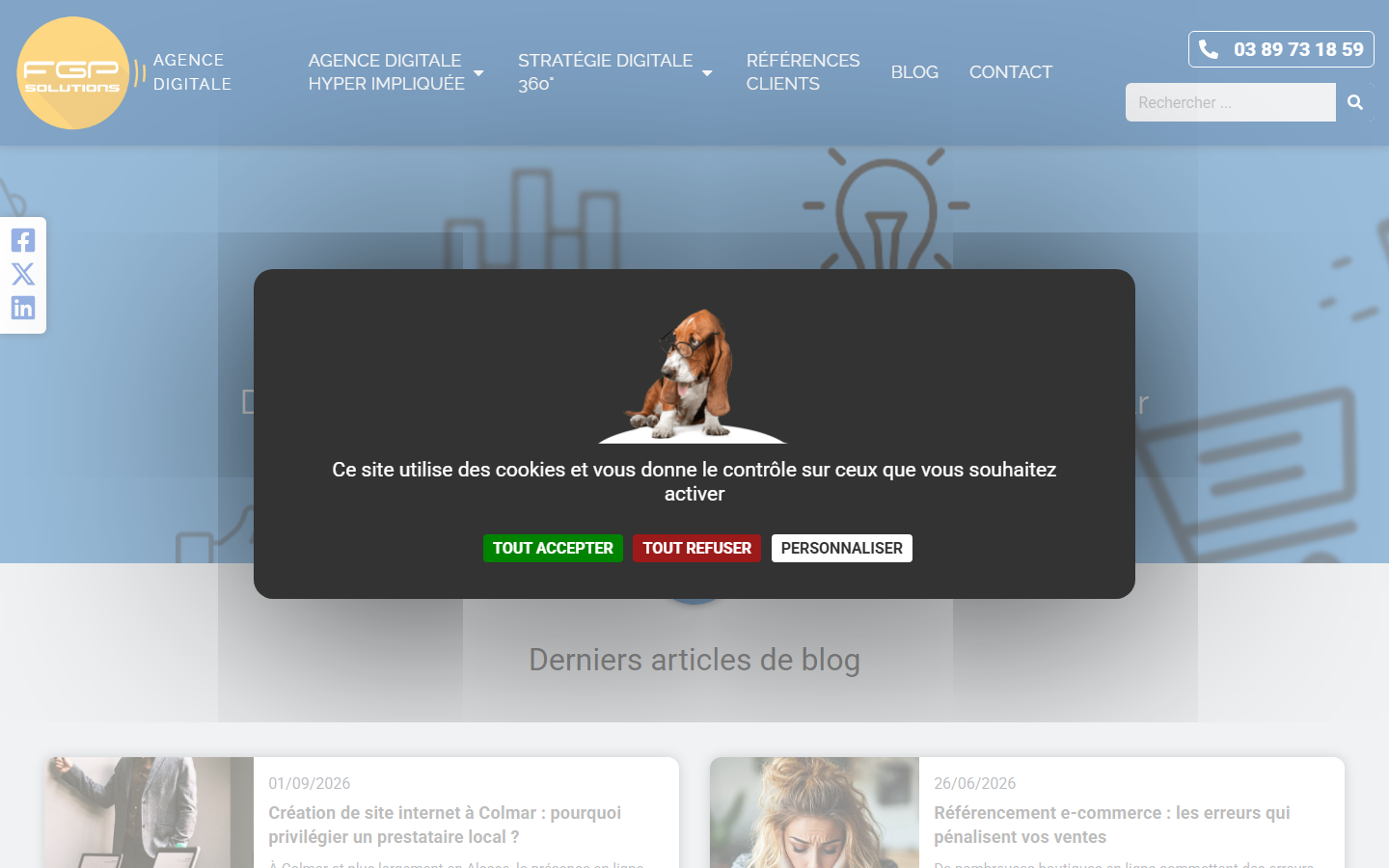 Aperçu du site de FGP SOLUTIONS