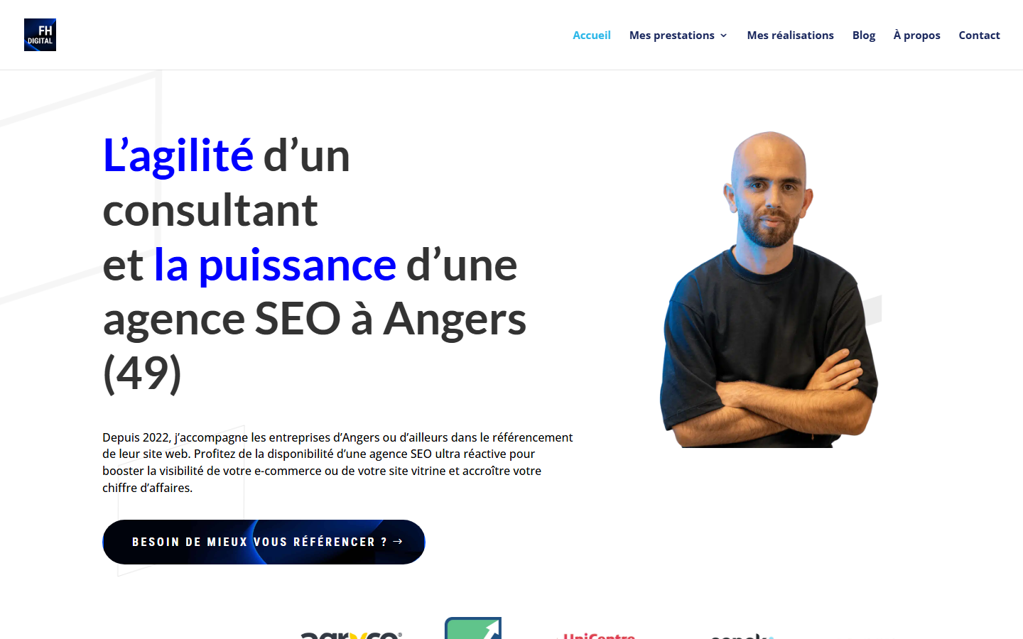 Aperçu du site de Fabien Huet
