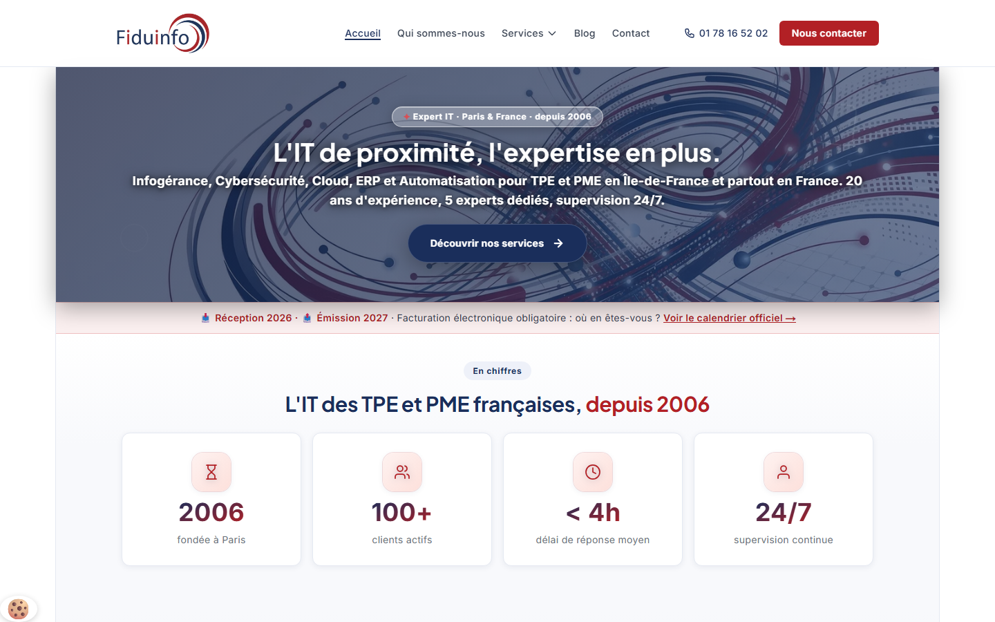 Aperçu du site de FIDUINFO