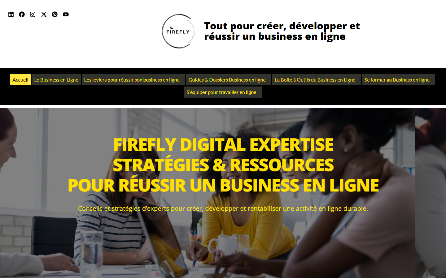 Aperçu du site de FIREFLY DIGITAL EXPERTISE