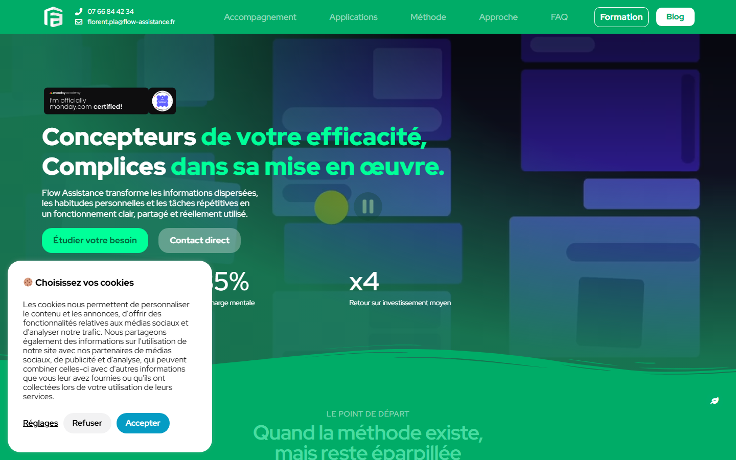 Aperçu du site de FLOW ASSISTANCE
