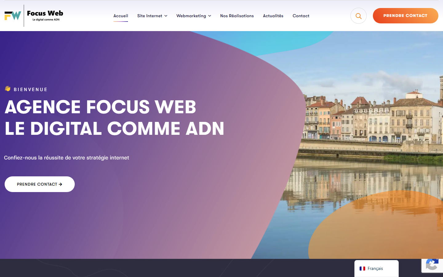 Aperçu du site de Focus Web - Création de site internet et référencement à Mâcon