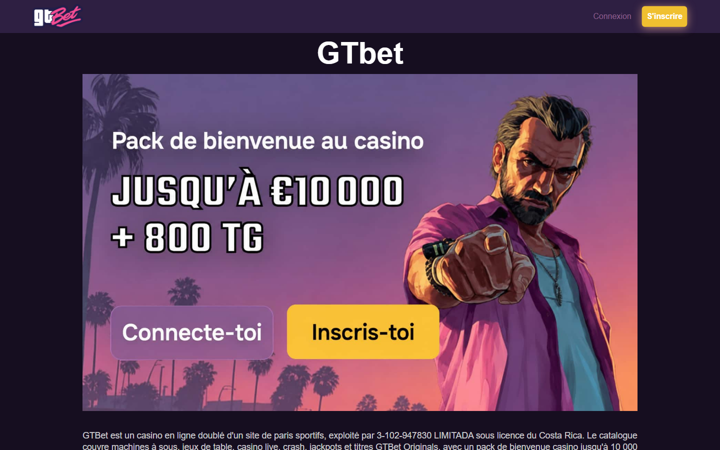 Aperçu du site de Follow Me Jack