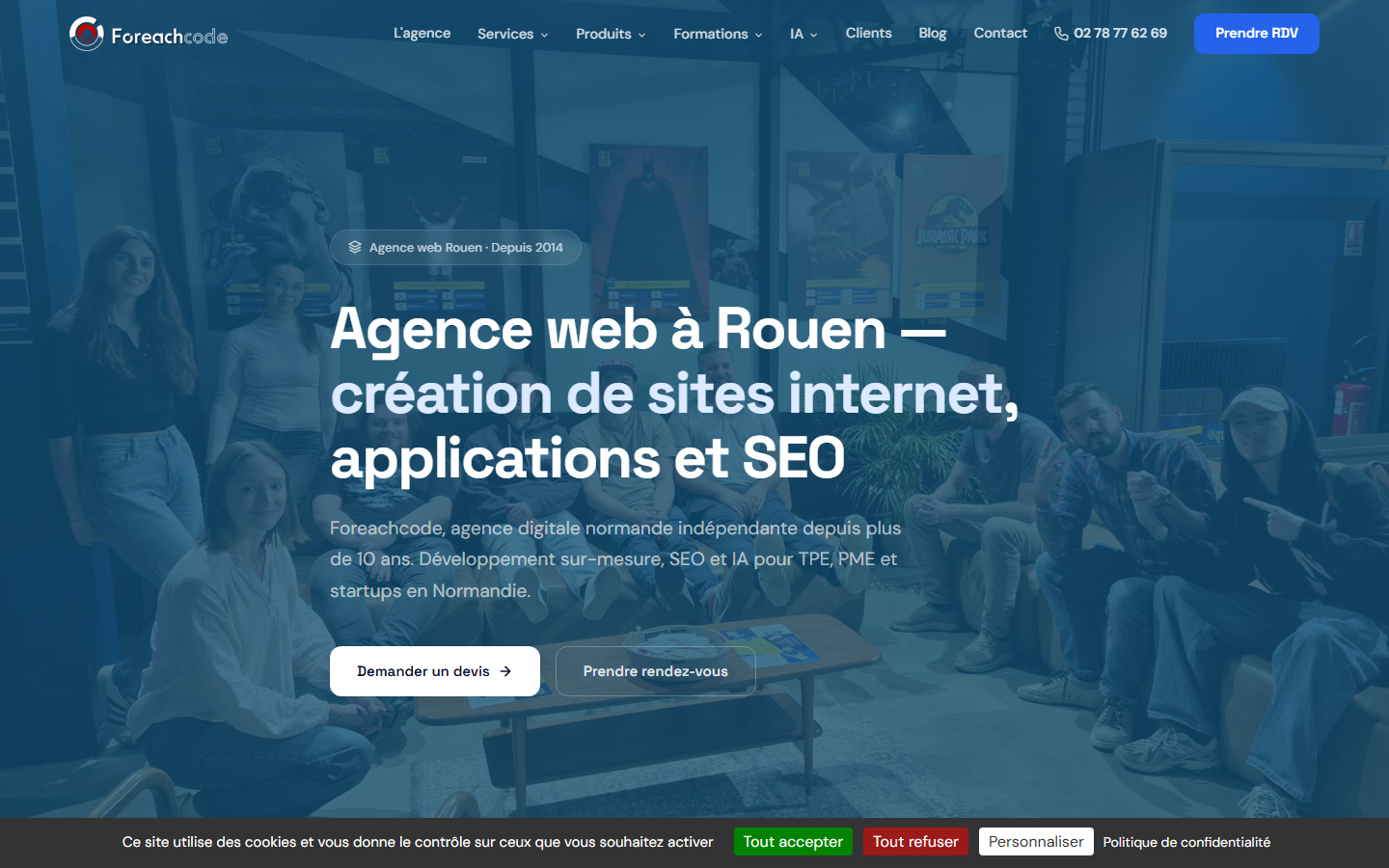Aperçu du site de FOREACHCODE