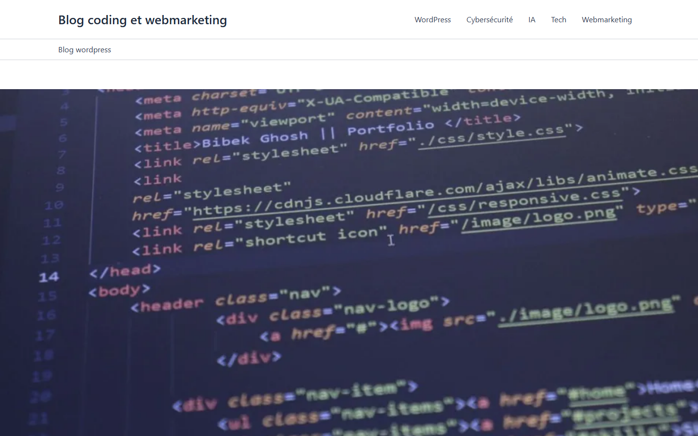 Aperçu du site de FORMATION WP 06