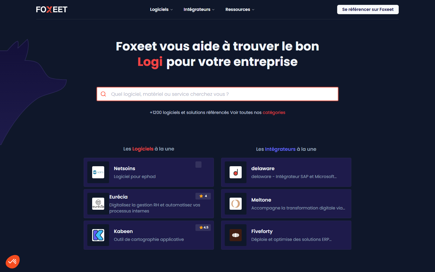 Aperçu du site de Foxeet.fr