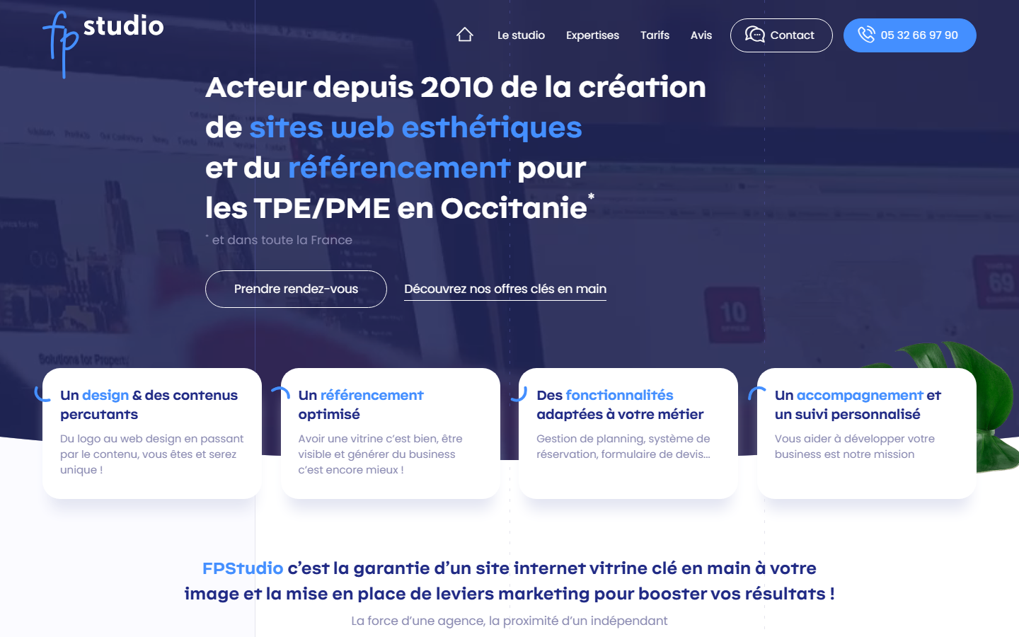 Aperçu du site de FPSTUDIO