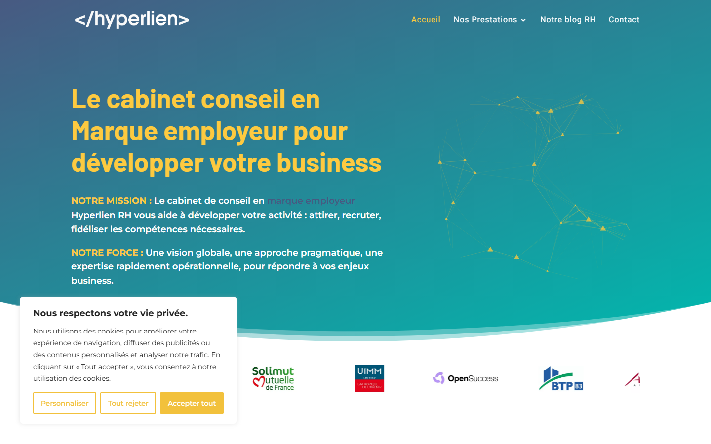 Aperçu du site de HYPERLIEN