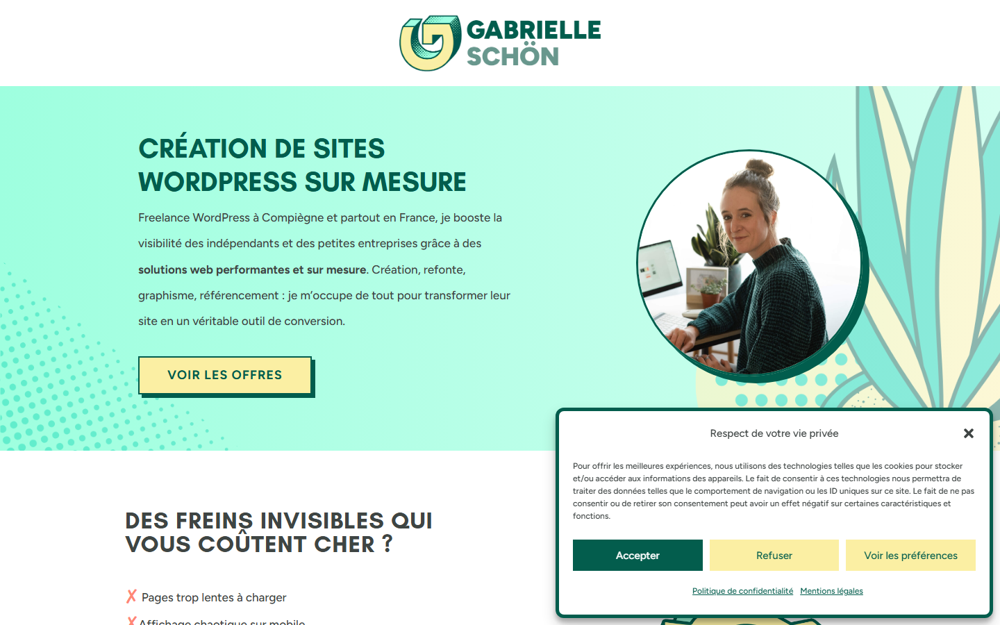 Aperçu du site de SCHON