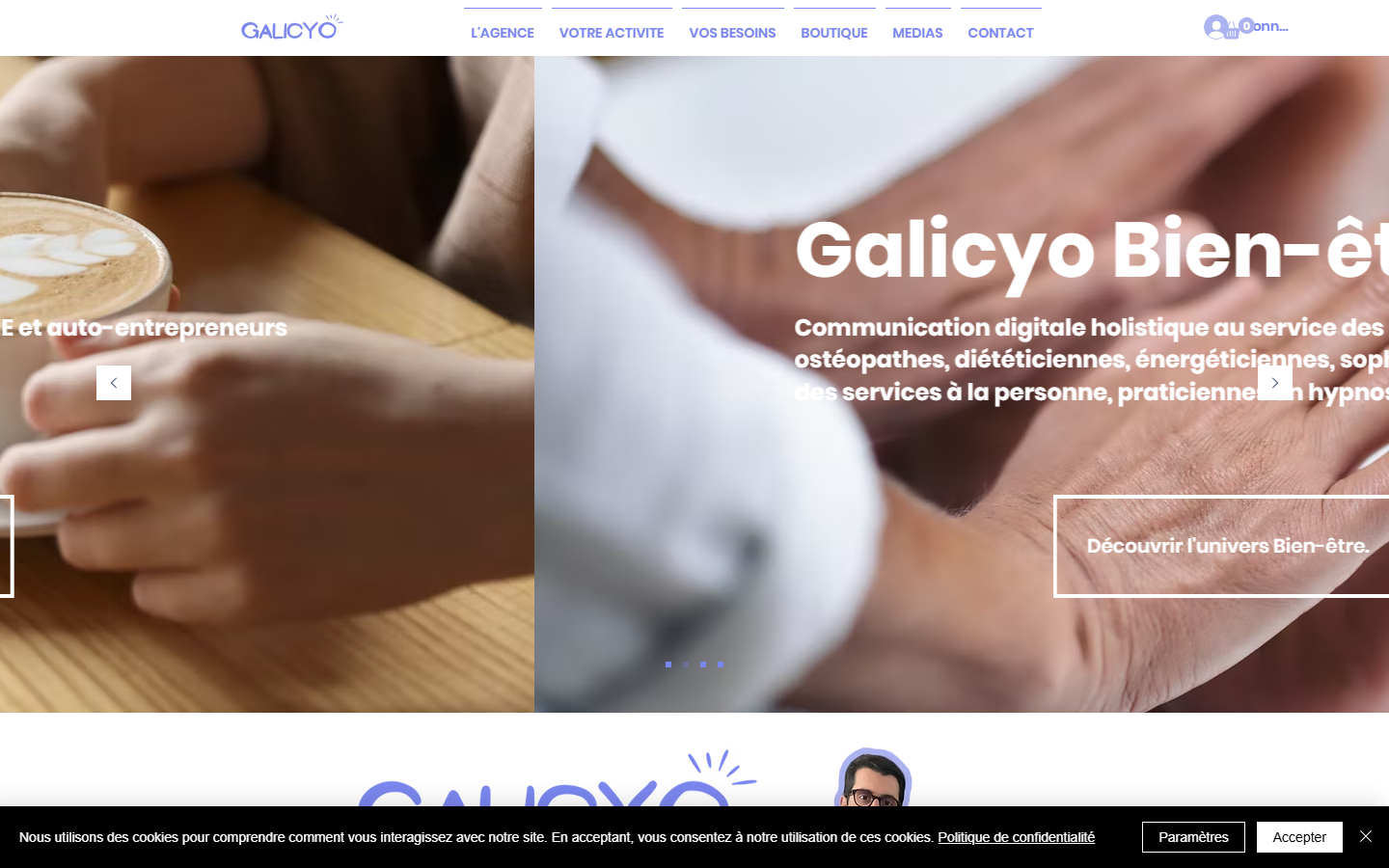 Aperçu du site de Galicyo