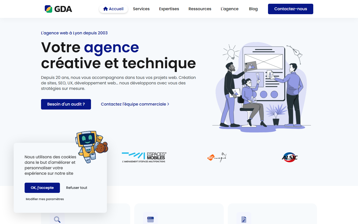 Aperçu du site de GLOBAL DIGITAL AGENCY