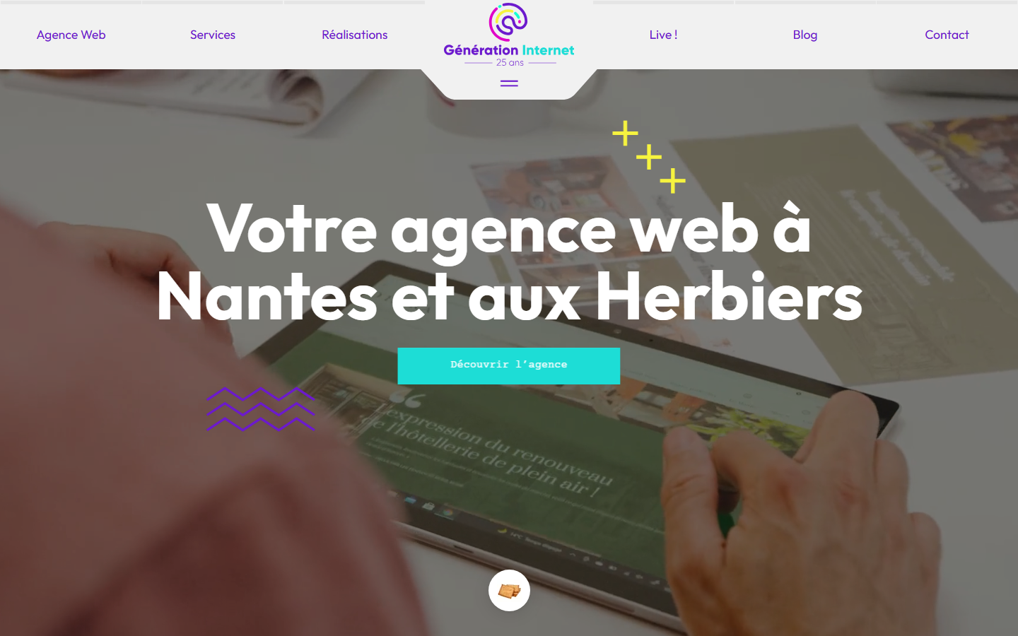 Aperçu du site de GENERATION INTERNET